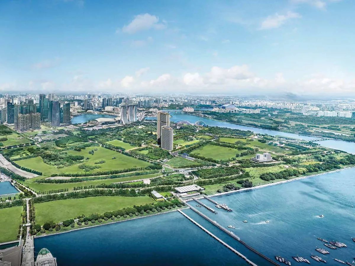 One Marina Gardens within the Marina South precinct, artist's impression